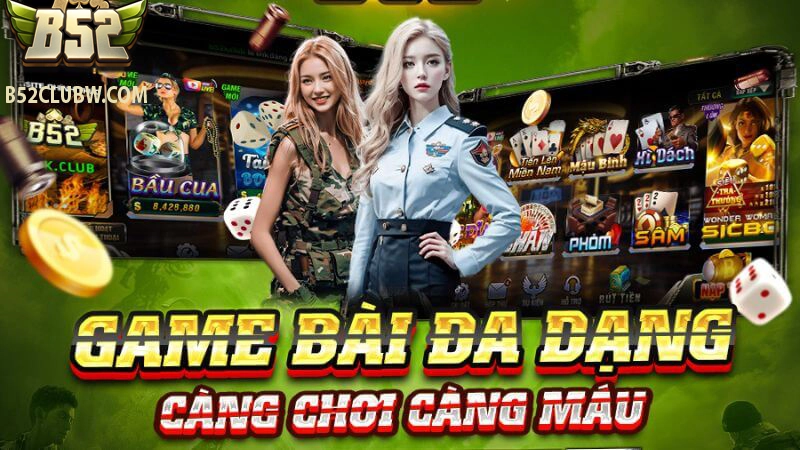 Game bài đa dạng