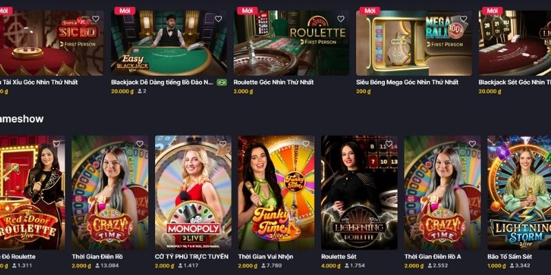 Đa dạng game hấp dẫn không thể bỏ lỡ