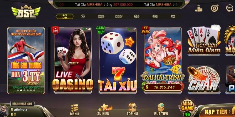 Ưu thế vượt trội mà B52Club sở hữu